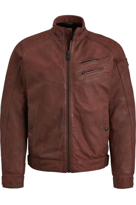 Vanguard short jacket sheep veg leather